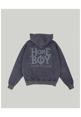Homeboy Old School Zipper Zip-Hoodie grey-washed – Vorderansicht