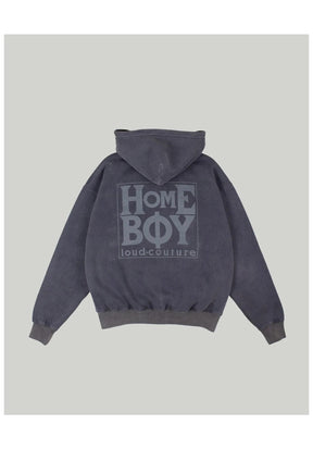 Old School Zipper grey-washed Vorderansicht