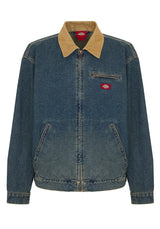 Dickies Denim Painter Übergangsjacke khakitintedblue – Vorderansicht
