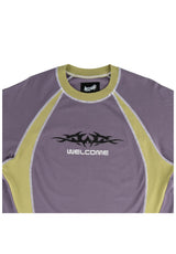 Rash Boxy Paneled Raglan grape Closeup1
