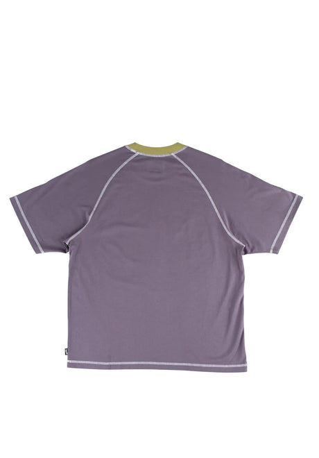 Rash Boxy Paneled Raglan grape Rueckenansicht