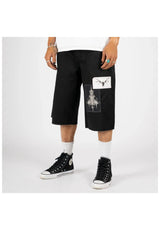 Shinner Cut-Off Twill With Patches black Oberansicht