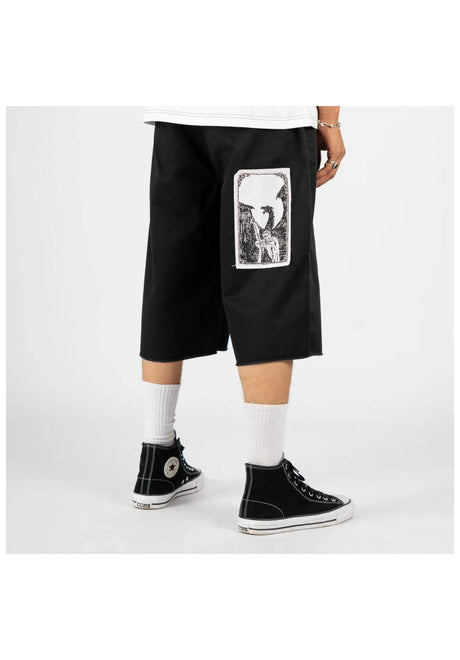 Shinner Cut-Off Twill With Patches black Seitenansicht
