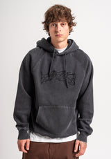 TITUS Classic Typo Hoodie medipetrolfaded – Rückenansicht