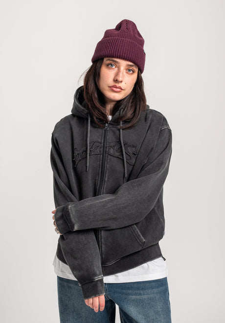 TITUS W Classic Front Zip-Hoodie blackfaded – Ansicht 1