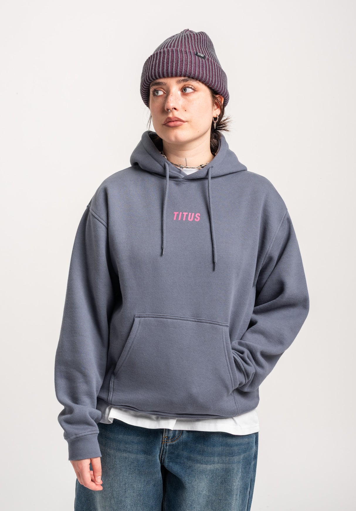 TITUS Dilja Hoodie greyblue – Detailansicht 1