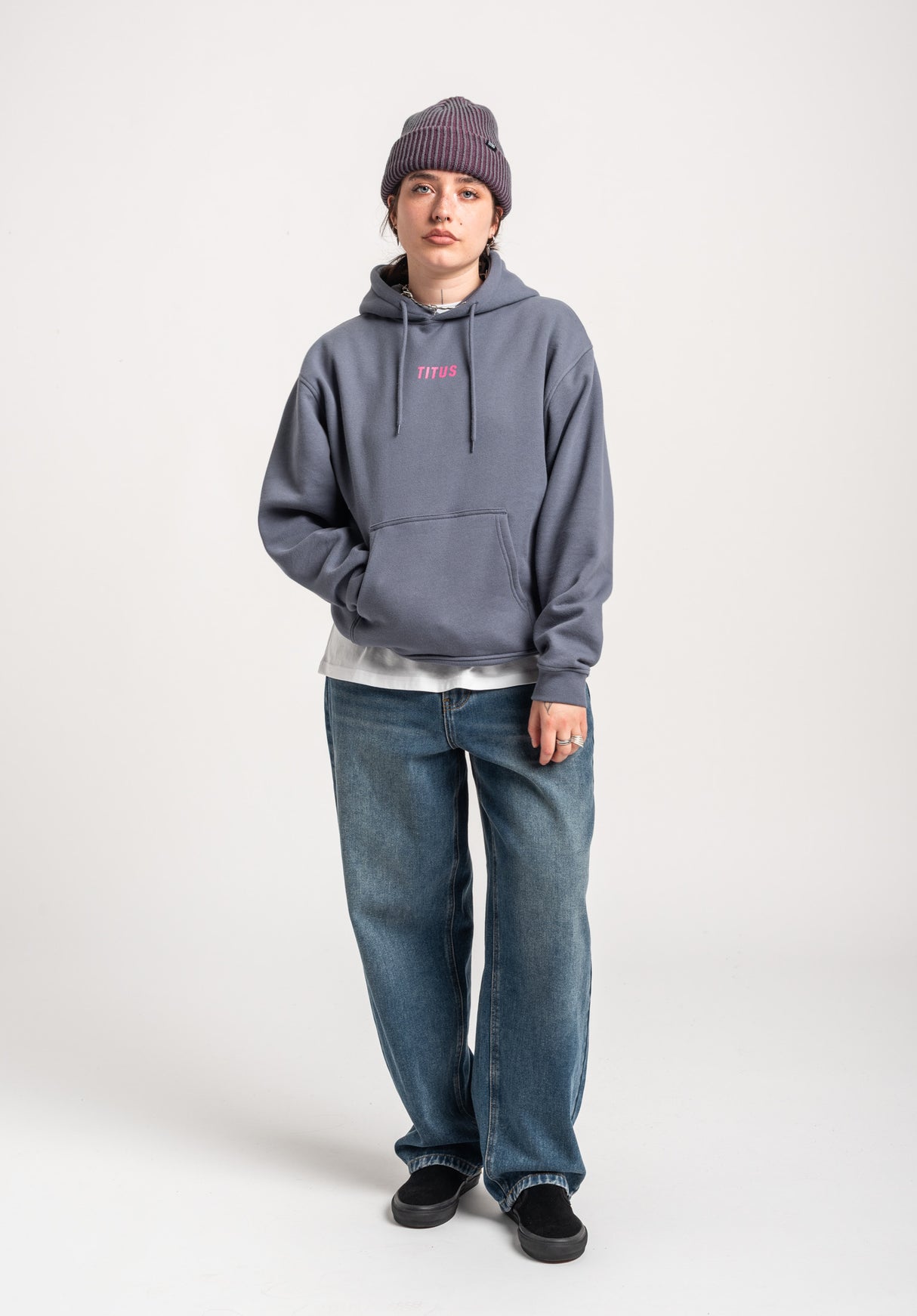 TITUS Dilja Hoodie greyblue – Unteransicht