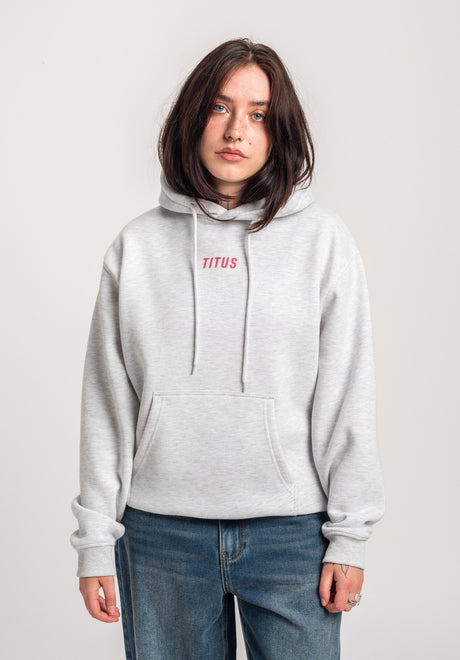 TITUS W Runa Hoodie lightheathergrey – Rückenansicht