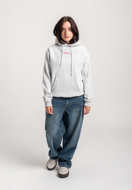 TITUS W Runa Hoodie lightheathergrey – Seitenansicht