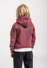 TITUS Heritage Clean Kids Hoodie darkberryfaded – Rückenansicht