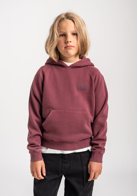 TITUS Heritage Clean Kids Hoodie darkberryfaded – Ansicht 1