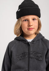 TITUS Classic Front Kids Zip-Hoodie blackfaded – Rückenansicht