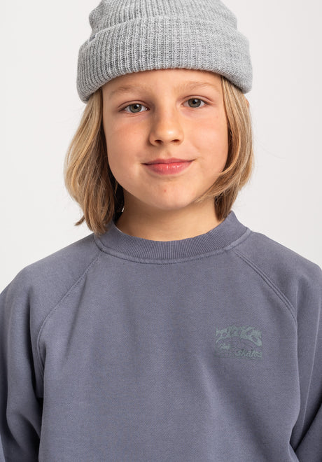 TITUS Heritage Clean Kids Sweatshirt greybluefaded – Detailansicht 1