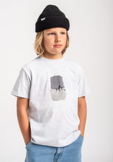 TITUS Vael Kids T-Shirt lightheathergrey – Rückenansicht