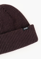 Classic Beanie darkbrown Rueckenansicht