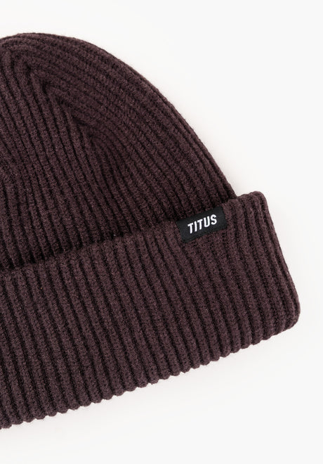 Classic Beanie darkbrown Rueckenansicht
