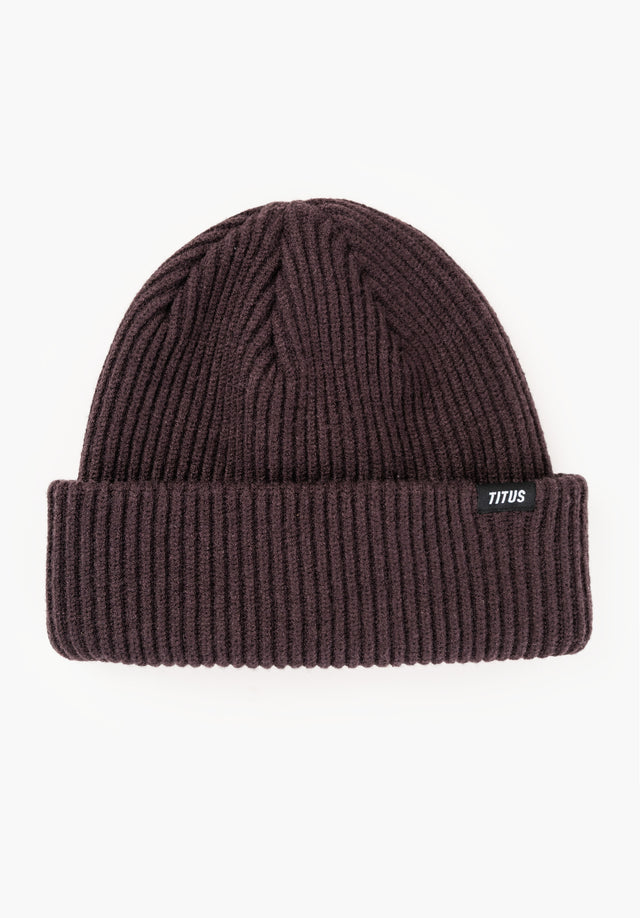 Classic Beanie darkbrown Vorderansicht