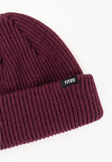 Classic Beanie darkberry Rueckenansicht