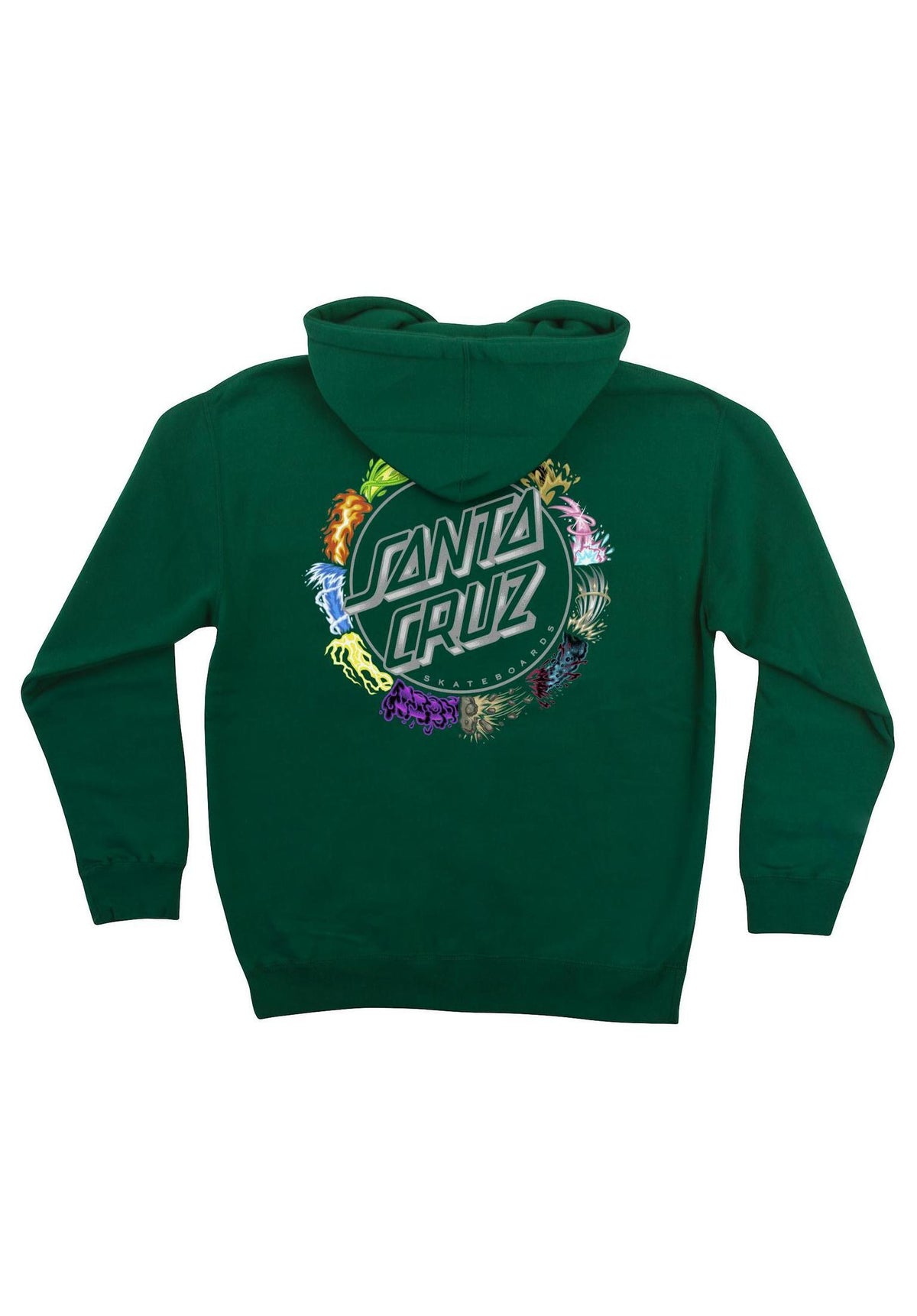 Santa-Cruz Pokémon Power Dot Midvyweight Hoodie forest – Rückenansicht