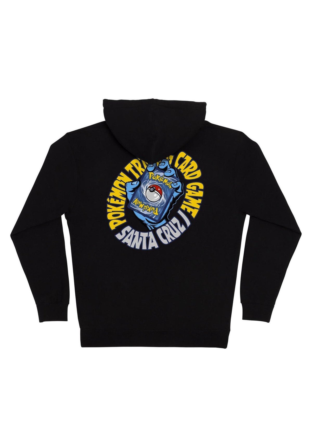 Santa-Cruz Pokémon TCG Hand Heavyweight Zip-Hoodie black – Rückenansicht