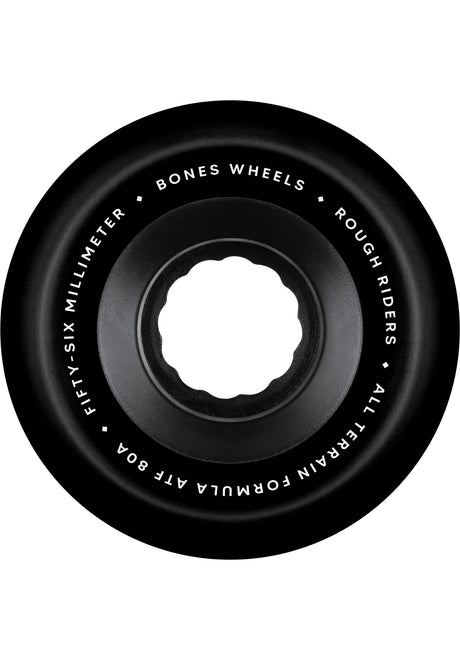 Bones Wheels ATF Rough Riders 80A Annuals Rolle black – Rückenansicht