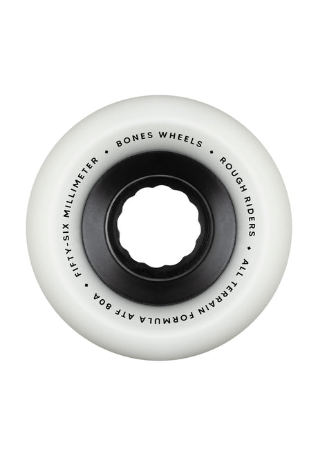 Bones Wheels ATF Rough Riders 80A Annuals Rolle white – Rückenansicht
