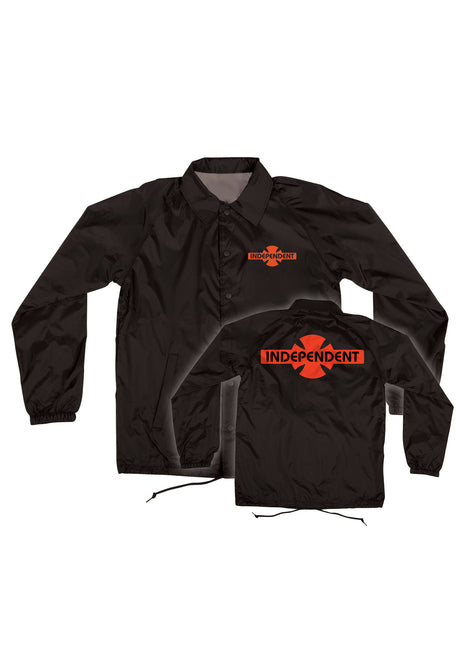 Independent OGBC Legacy Coach Windbreaker Übergangsjacke black – Vorderansicht