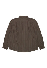GX1000 Long Sleeve Button Down Hemd-Langarm olive-striped – Rückenansicht