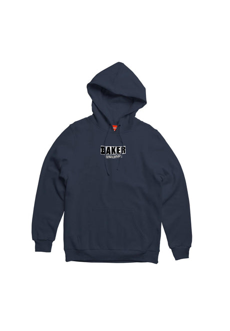 Baker Brand Logo Hoodie navy – Vorderansicht