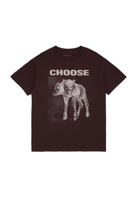 GX1000 2 Headed T-Shirt brown – Vorderansicht