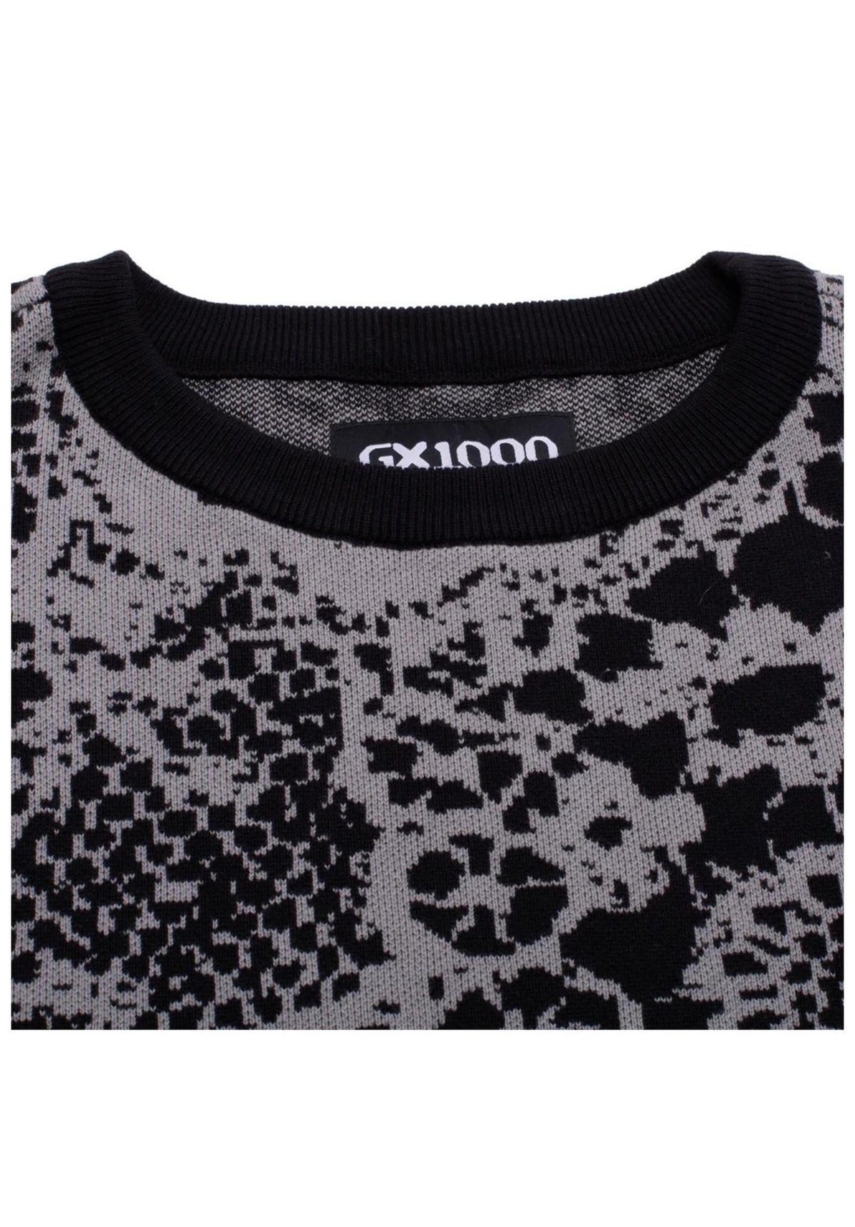 GX1000 Jacquard Knit Laced Sweatshirt grey-black – Detailansicht 1