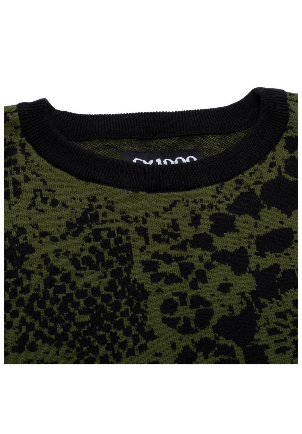 GX1000 Jacquard Knit Laced Sweatshirt green-black – Detailansicht 1