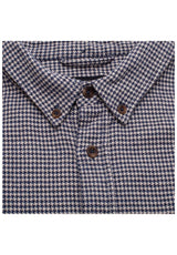 GX1000 Long Sleeve Houndstooth Button Down Hemd-Langarm blue – Detailansicht 1