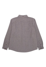 GX1000 Long Sleeve Houndstooth Button Down Hemd-Langarm blue – Rückenansicht