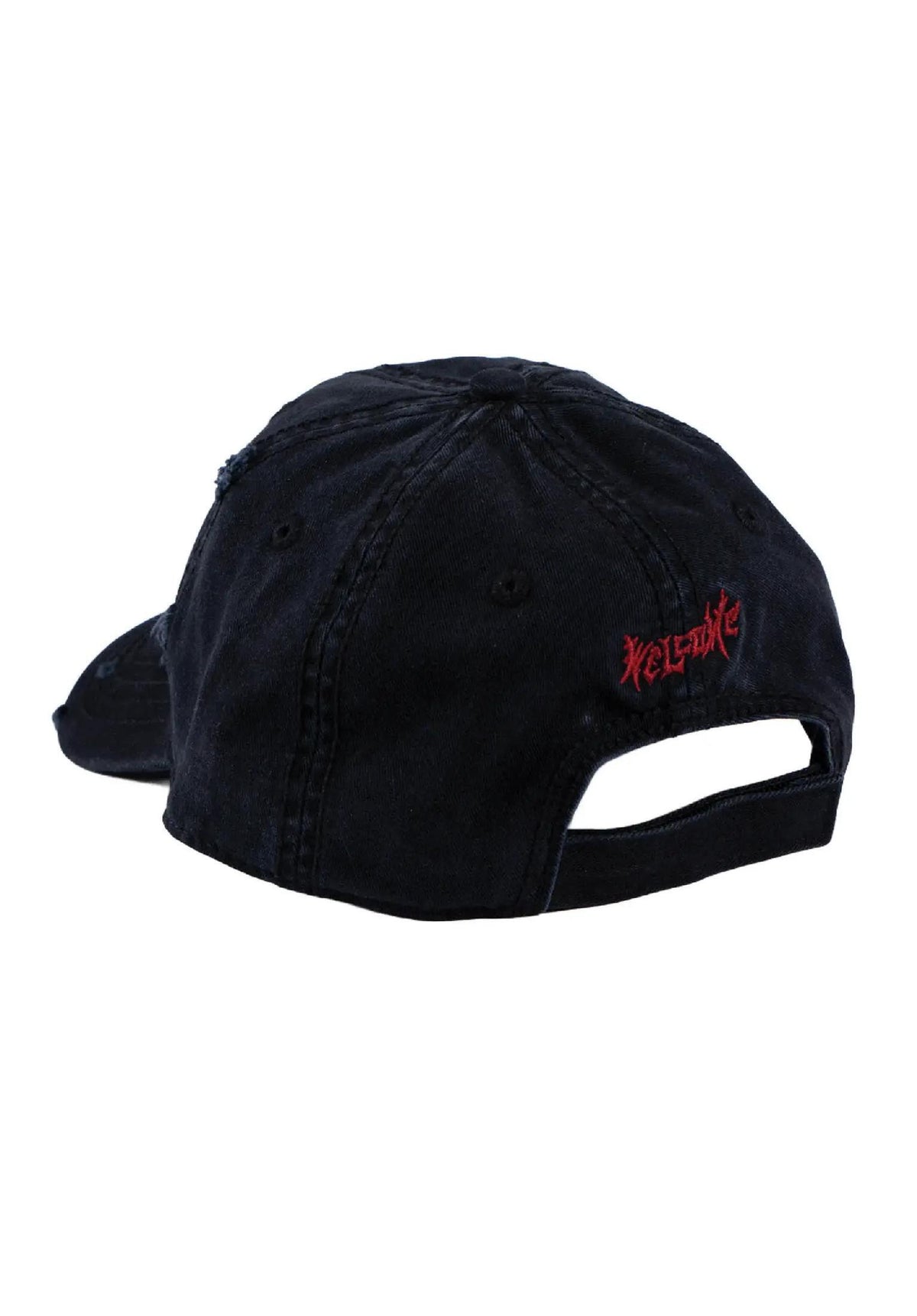 Welcome x Dark Souls You Died Distressed Twill 6-Panel Uns Cap black – Rückenansicht