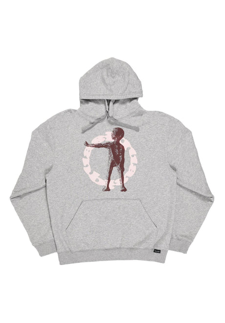 Quasi Earthtrax Hoodie heather-grey – Vorderansicht