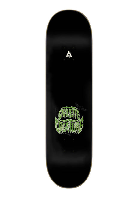 Creature Gravette Hippie Skull Pro Deck black-green – Rückenansicht