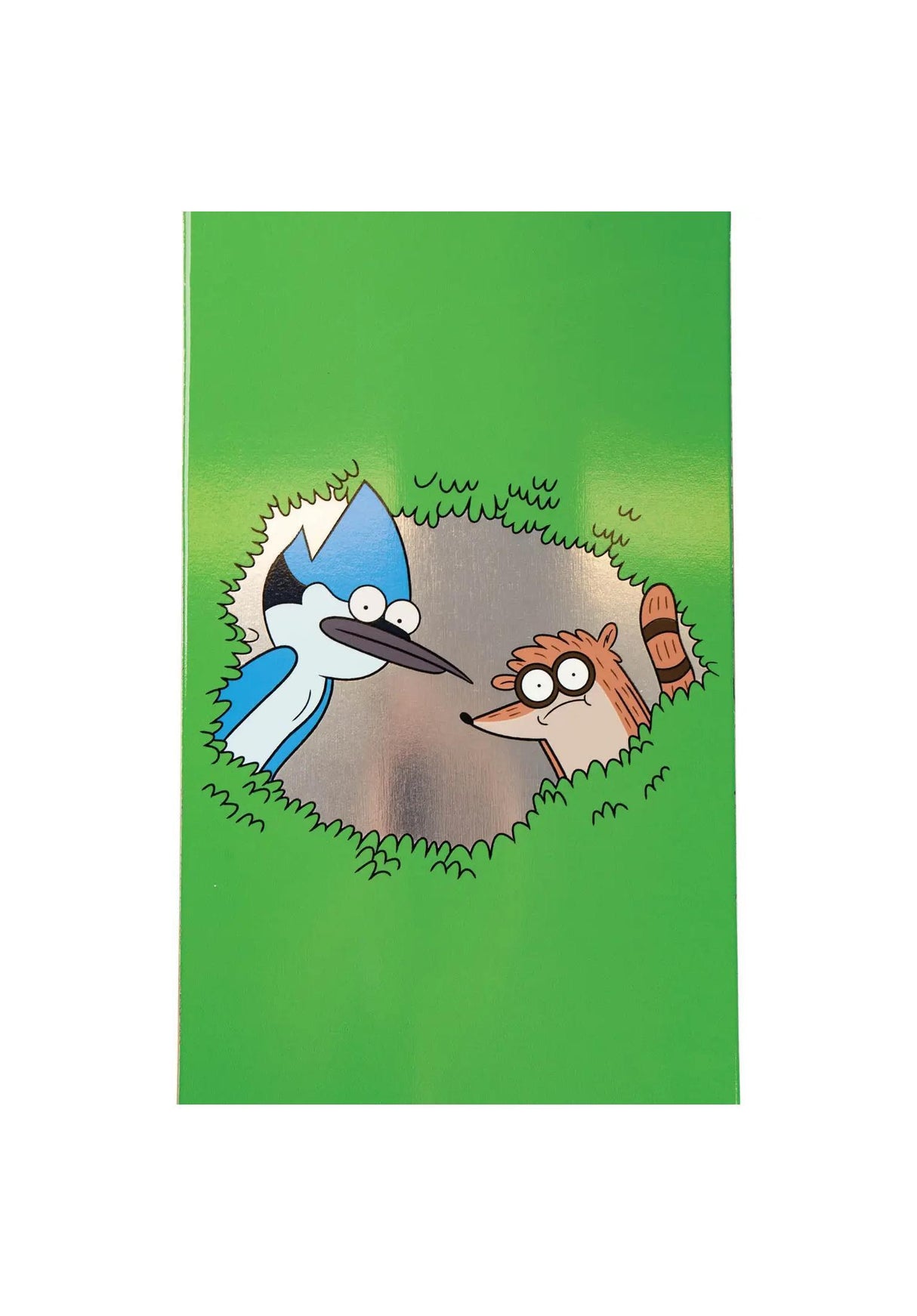 X Regular Show Shrub on Popsicle green - silver foi Rueckenansicht