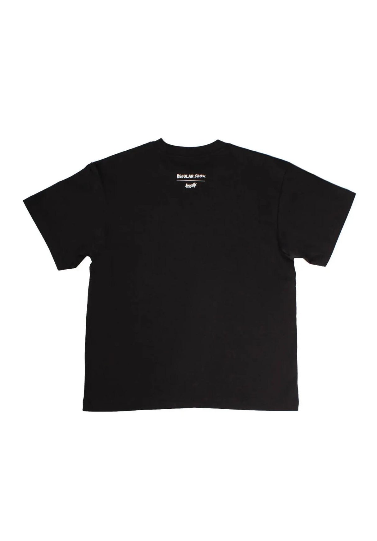 X Regular Show Mordecai Boxy Garment-Dyed black Rueckenansicht