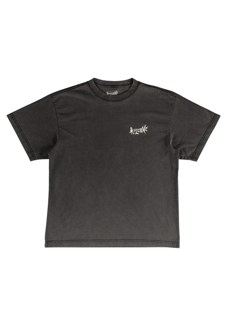 Iron Wolf Boxy Garment-Dyed vintage-black Closeup1