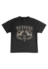 Night Creature Boxy Garment-Dyed Enzyme-Washed vintage-black Vorderansicht