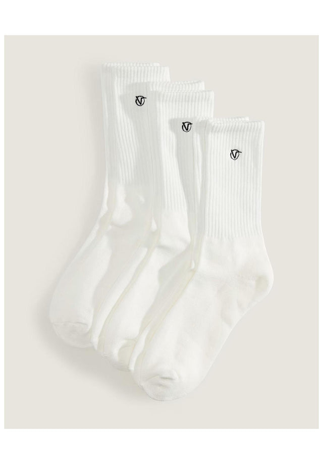 x Rowan Crew Socks 3Pack white Vorderansicht