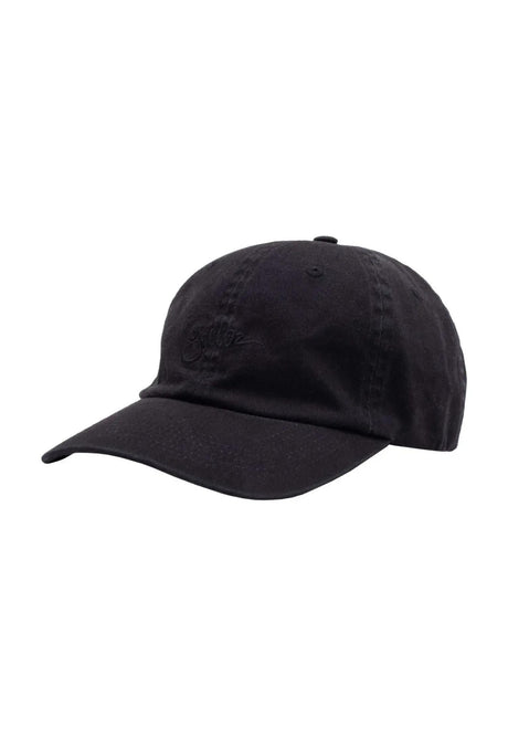 GX1000 Tag Hat 6-Panel Unstructured Strapback Cap black-washed – Vorderansicht