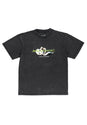 Lovebirds Boxy Printed Enzyme-washed black Vorderansicht