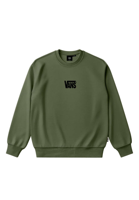 Vans Stretch Logo Crew Sweatshirt green-balsam – Vorderansicht