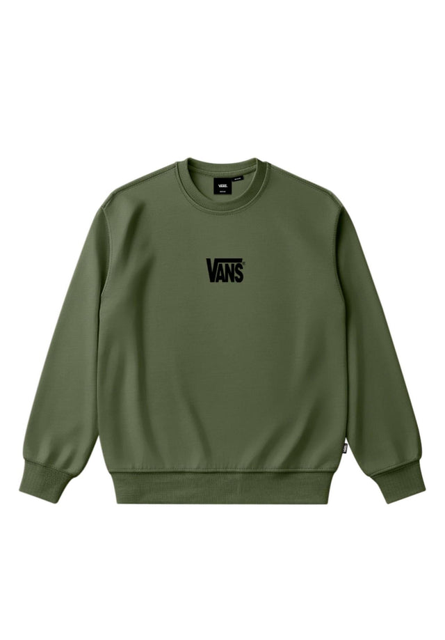 Stretch Logo Crew green-balsam Vorderansicht