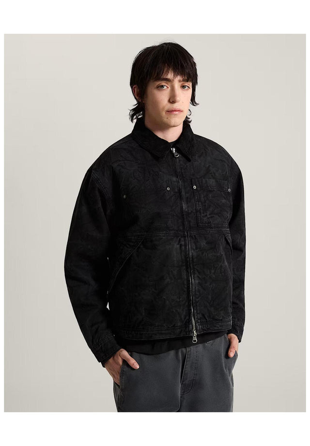 Nico Cropped Chore Canvas black Vorderansicht