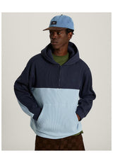 Vans x Rowan Quarter Zip Zip-Hoodie parisiannight-softslate – Vorderansicht