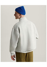Vans Full Zip Mock Neck Fleece Übergangsjacke ashheather – Rückenansicht