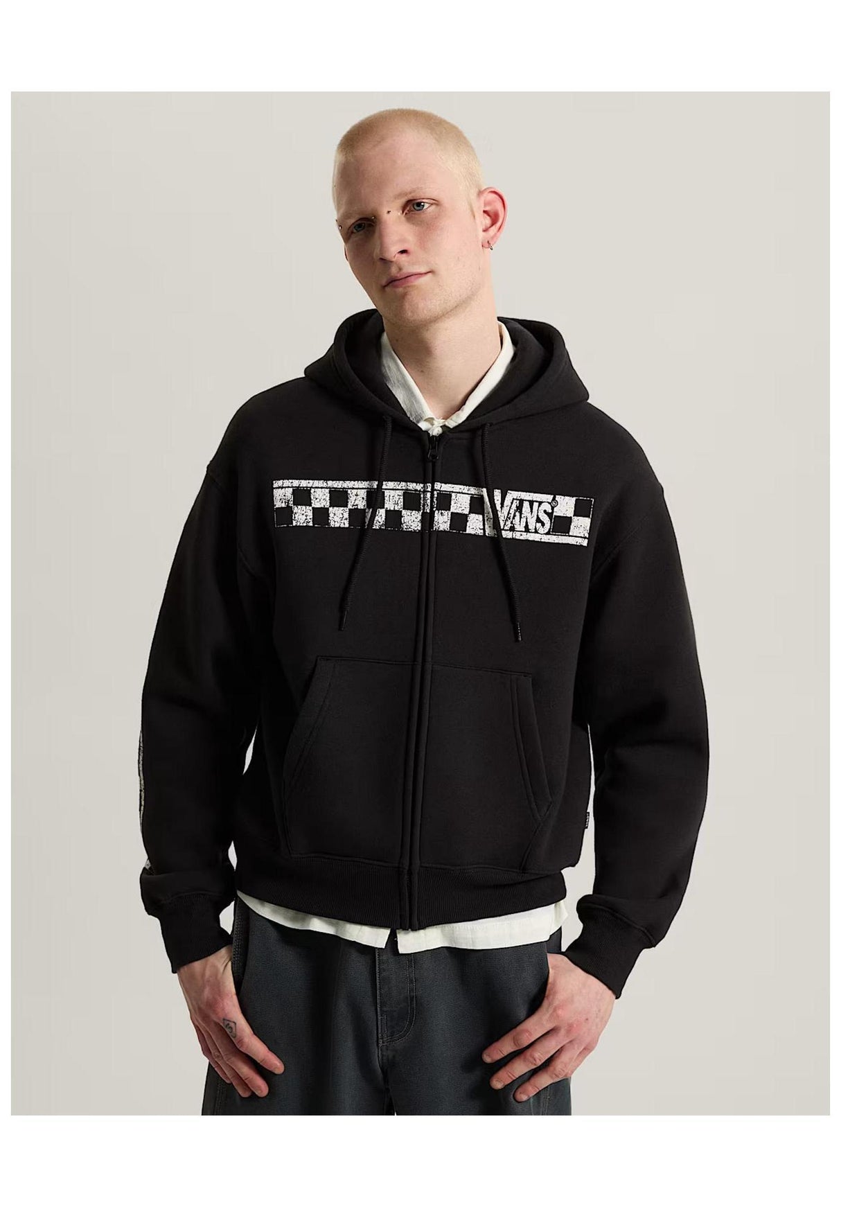 Vans Racing Full Zip Zip-Hoodie black – Rückenansicht